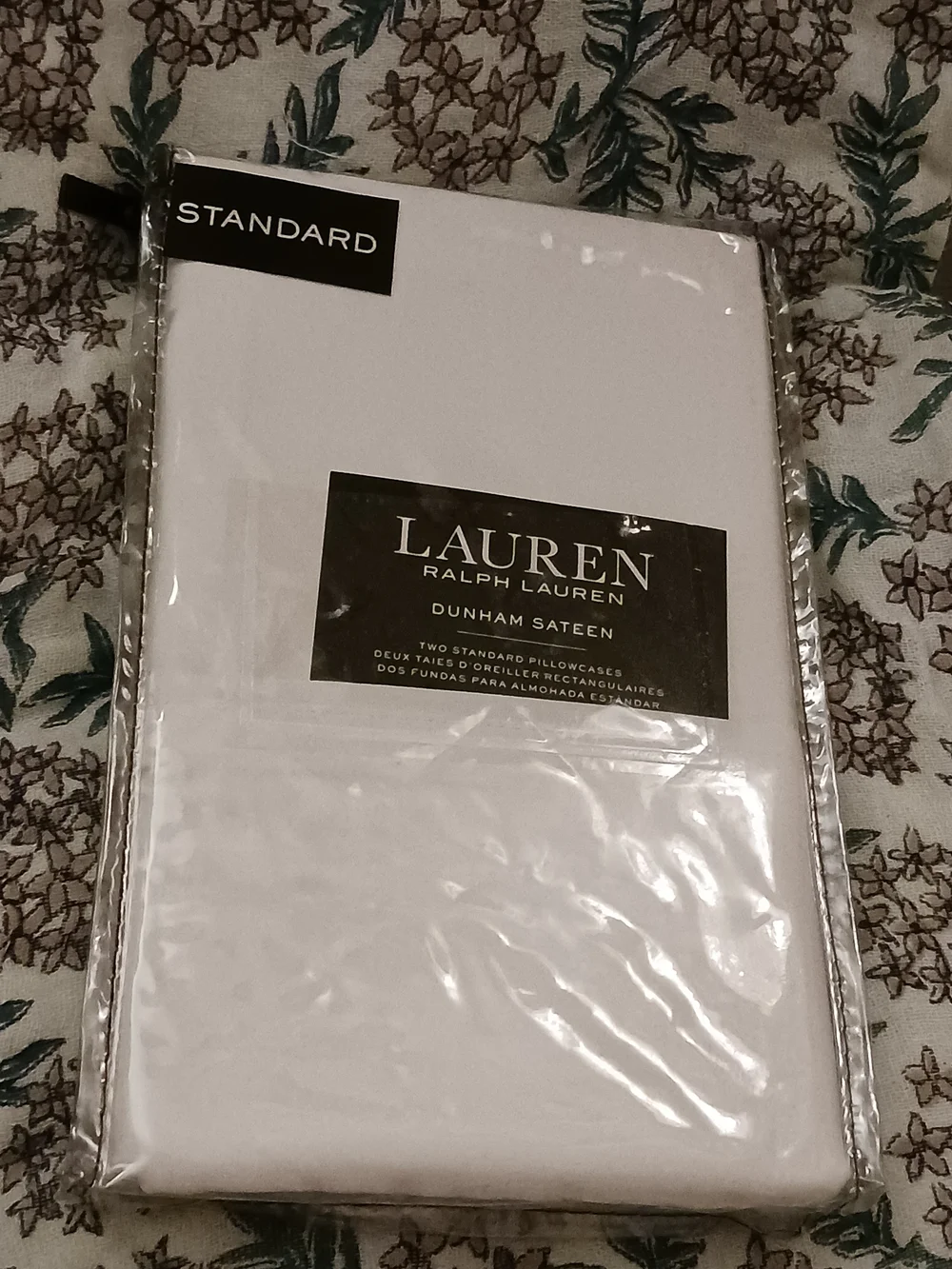 Ralph Lauren Dunham Sateen Standard Pillowcases - White 300 Thread Count